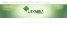 Tablet Screenshot of ljekarna-cakovec.hr